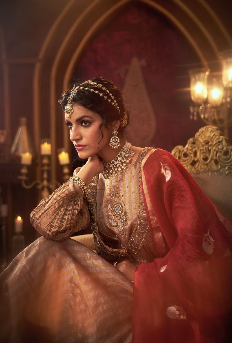 Red Jacket Style Kainaat 2.0 Anarklai set
