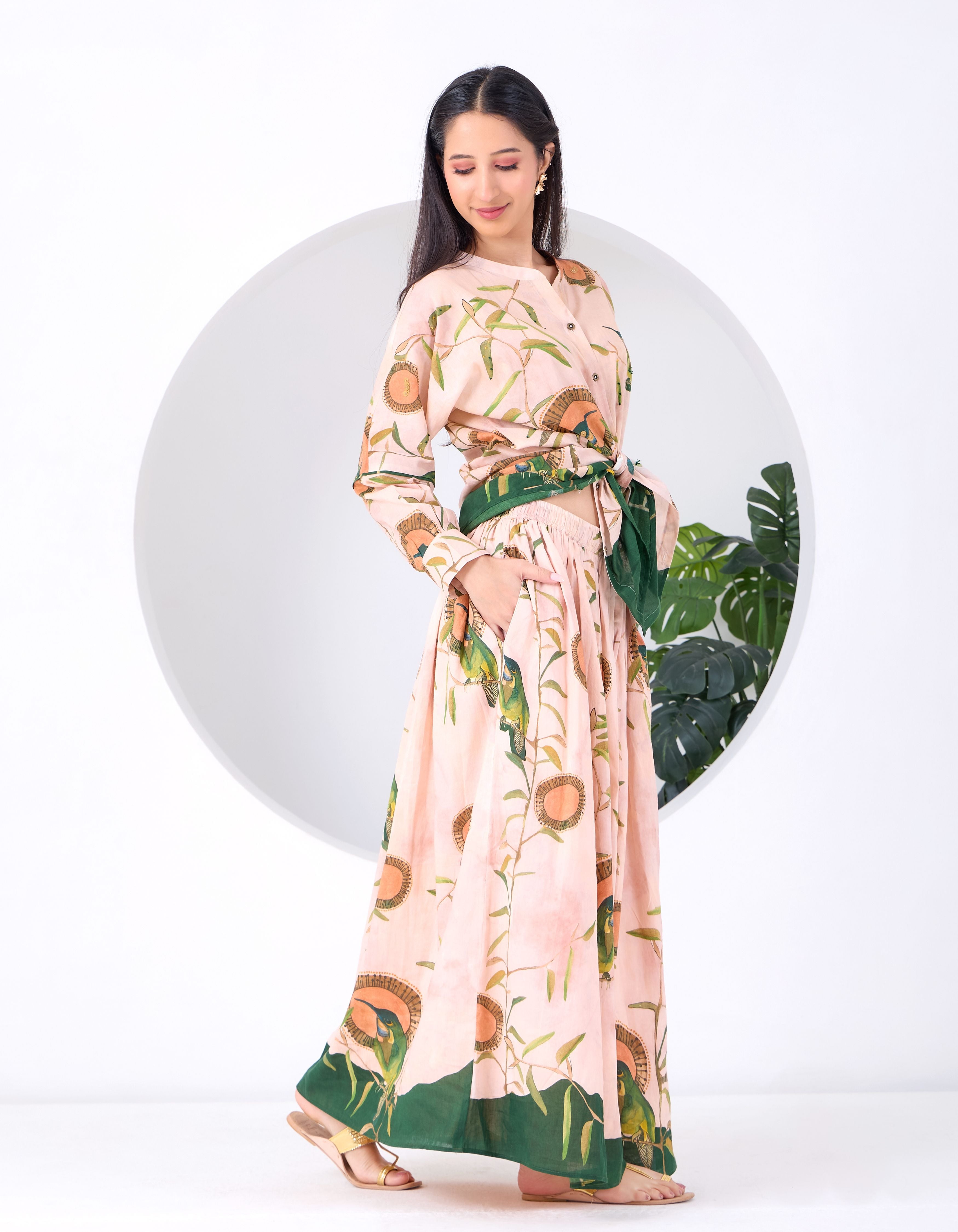 Peach Montane June Skirt Set
