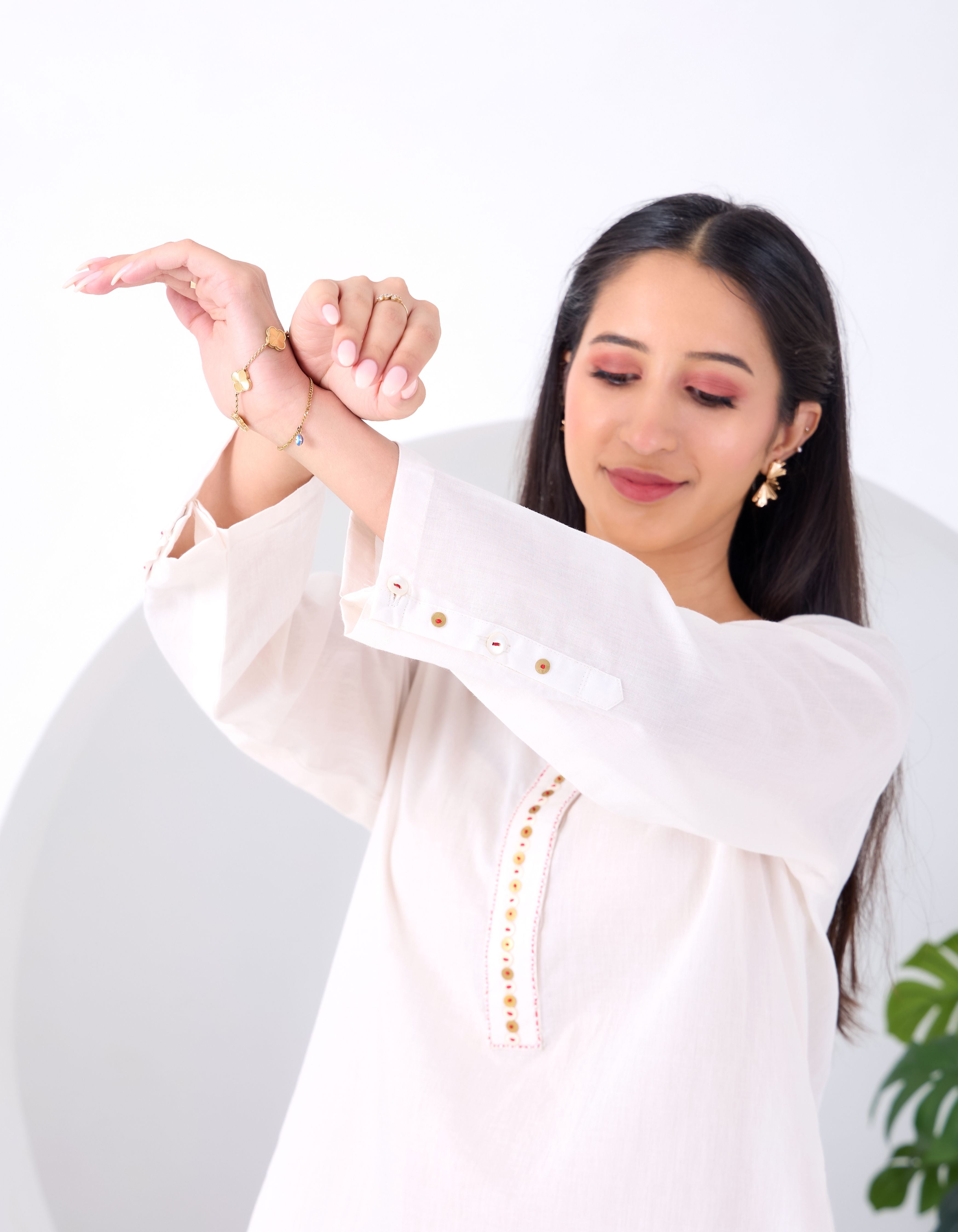 Ivory Blossom June Kurta Set