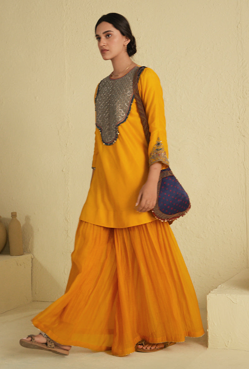 Yellow Noorie Gharara Set