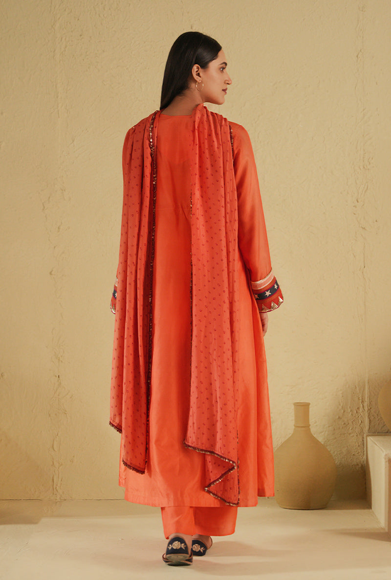 Coral Pintuck Noorie Kurta Set