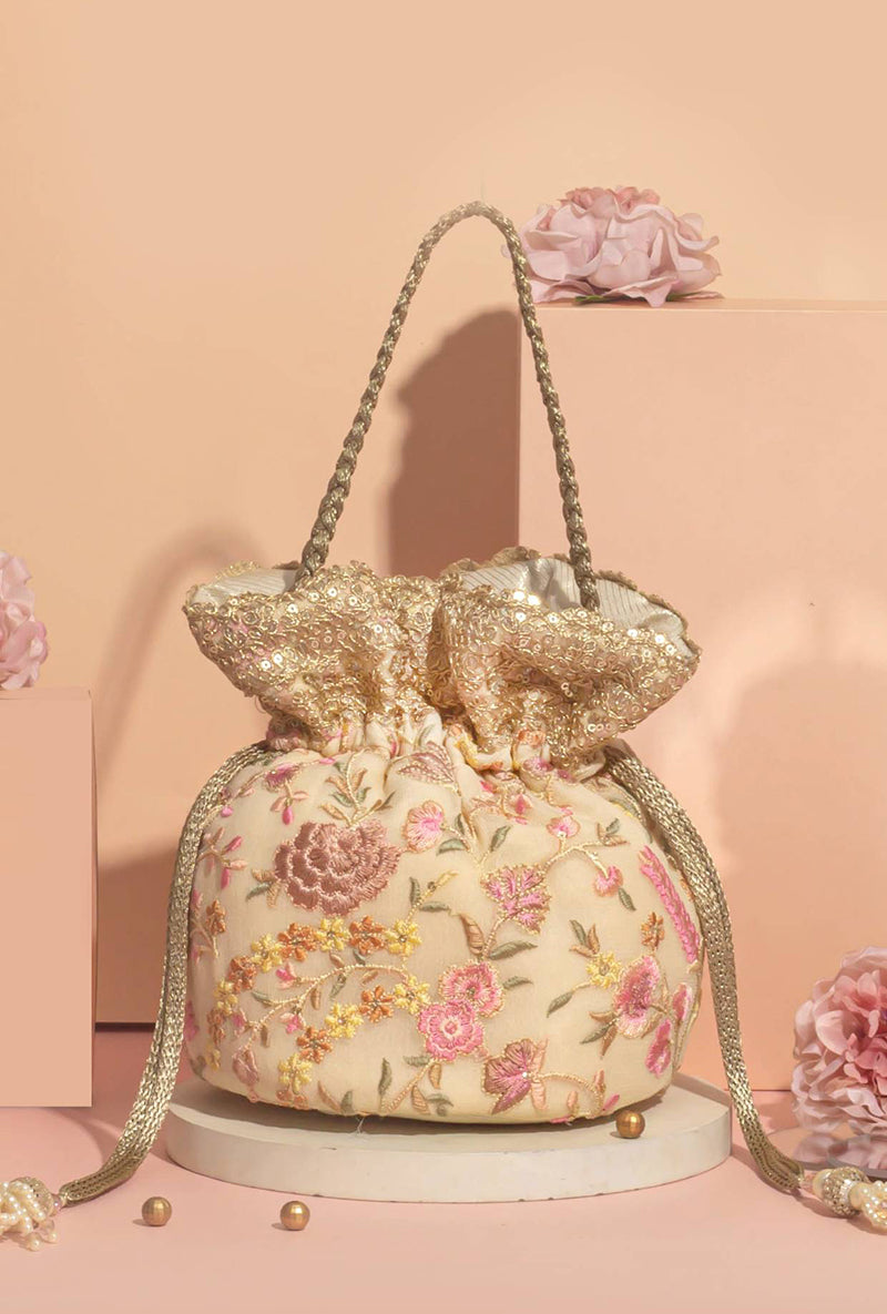 Heer Floral Embroidered Potli