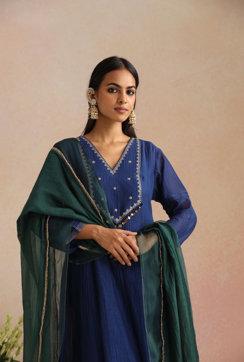 Royal Blue Ginni Itrh Kurta Set