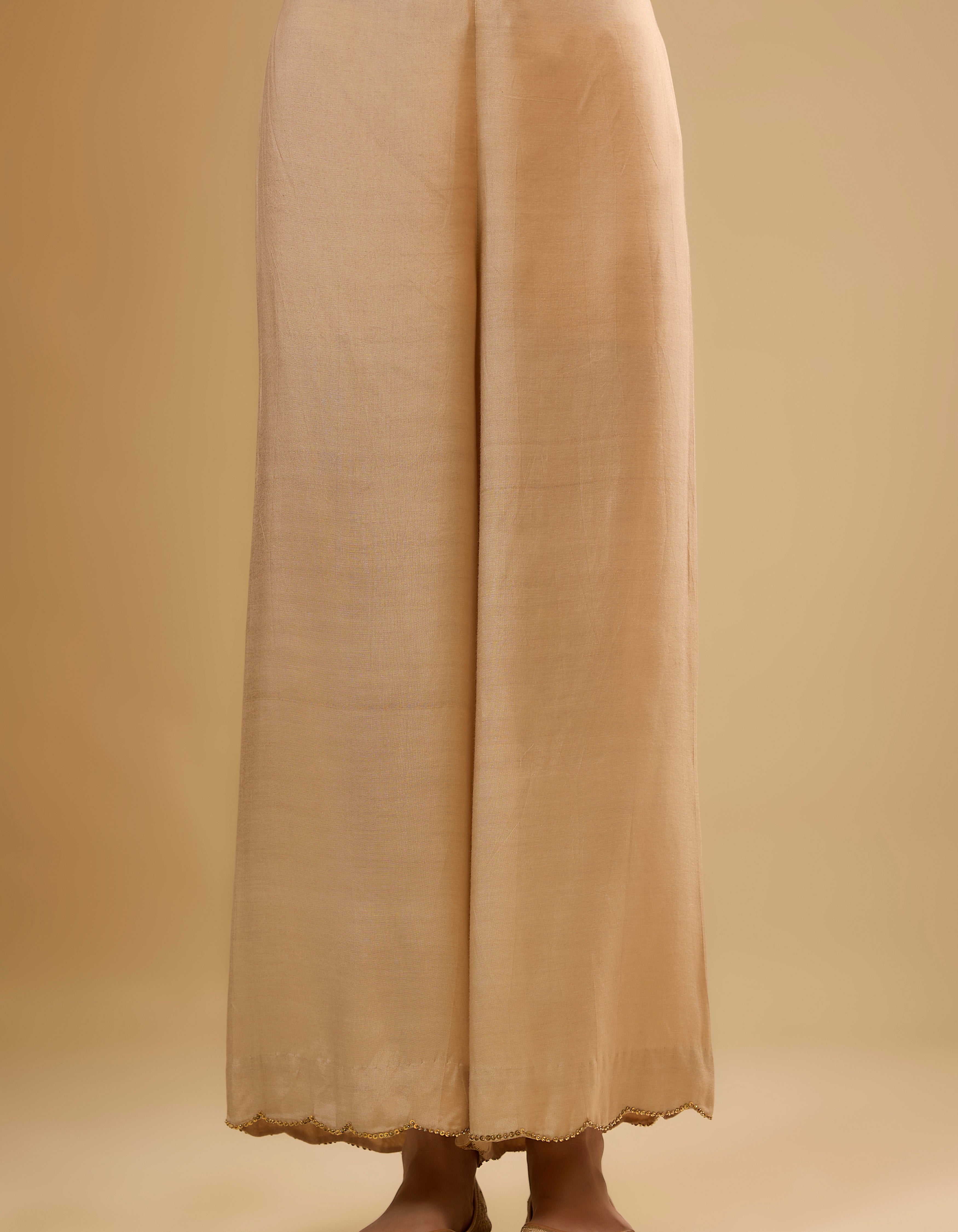 Ivory  Stripe Yoke Rani Kurta Set