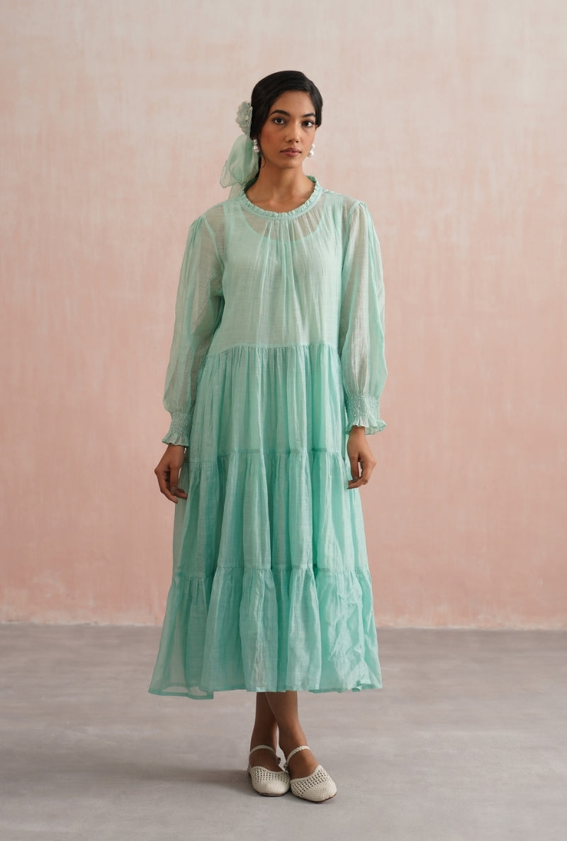 Mint Green Tier Prisha Dress