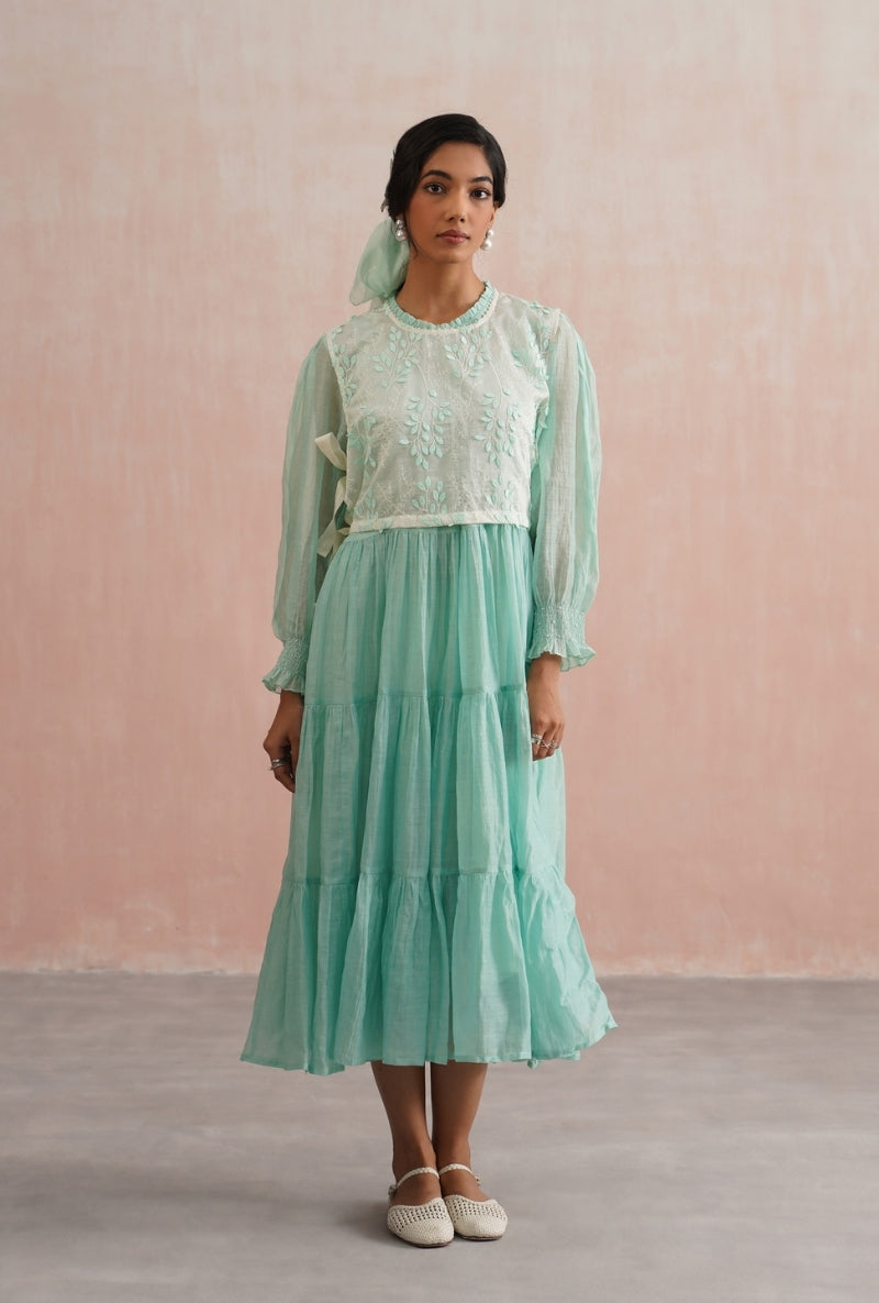 Mint Green Tier Prisha Dress