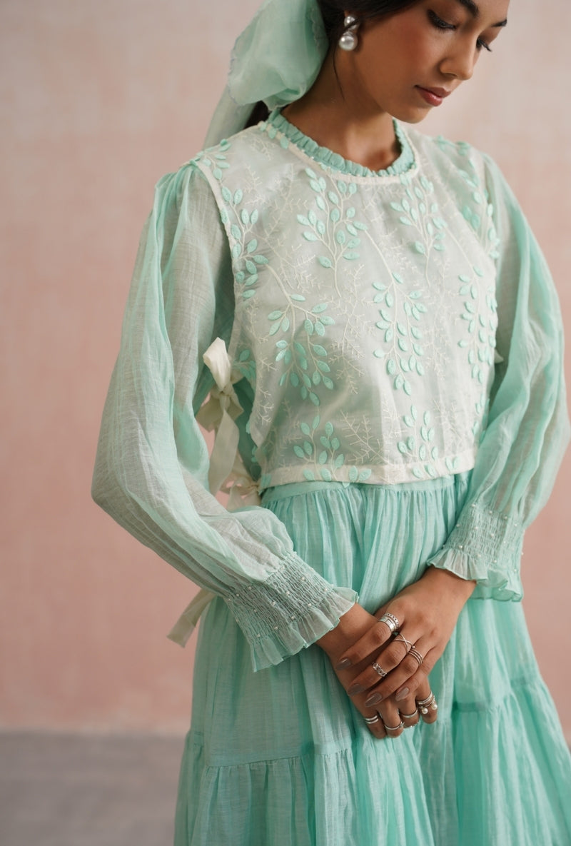 Mint Green Tier Prisha Dress