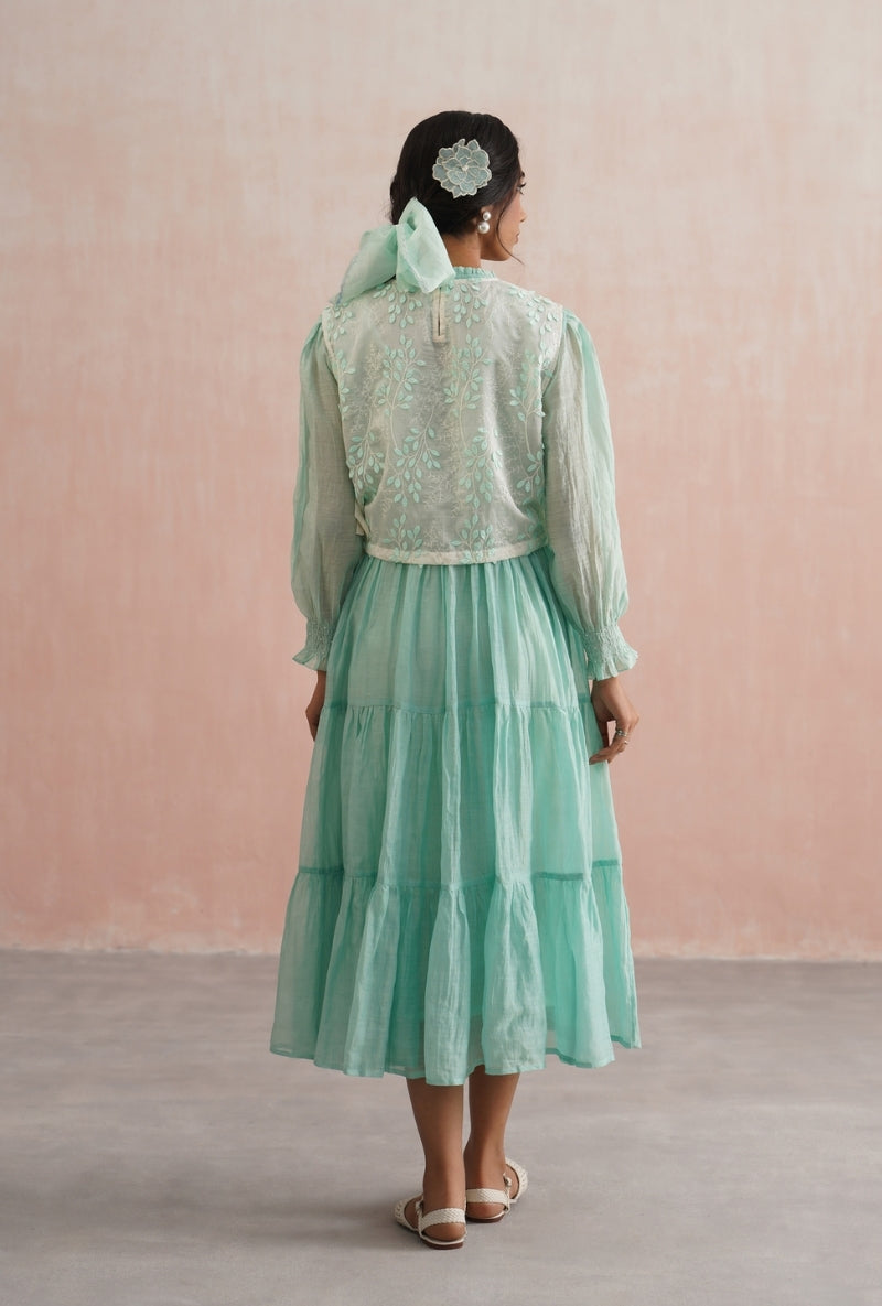 Mint Green Tier Prisha Dress