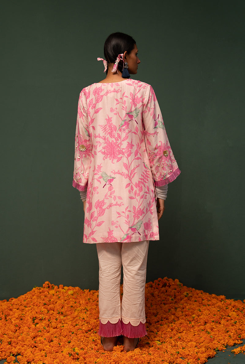 Pink Short Sasha Kurta Set