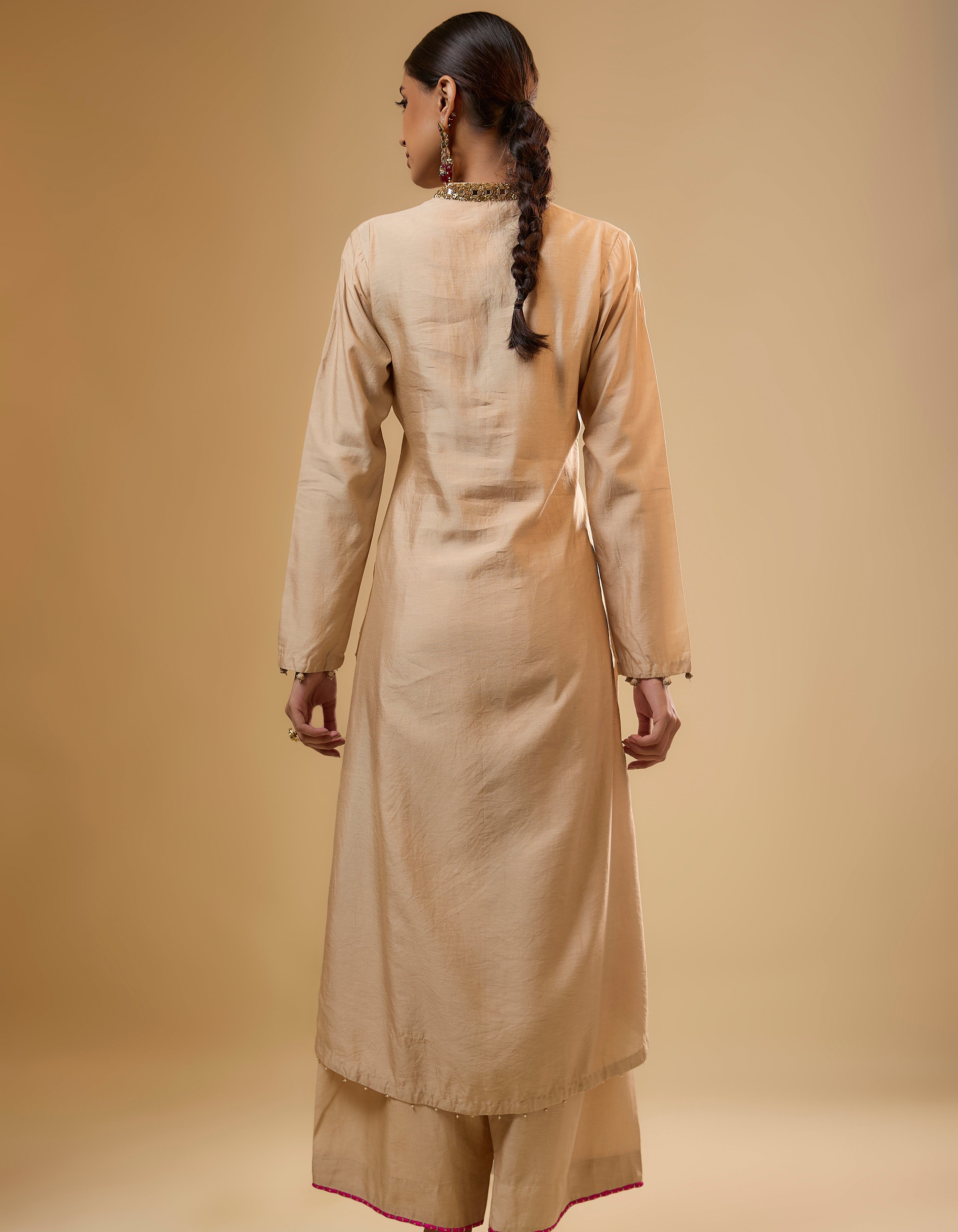 Ivory Applique Rani Kurta Set
