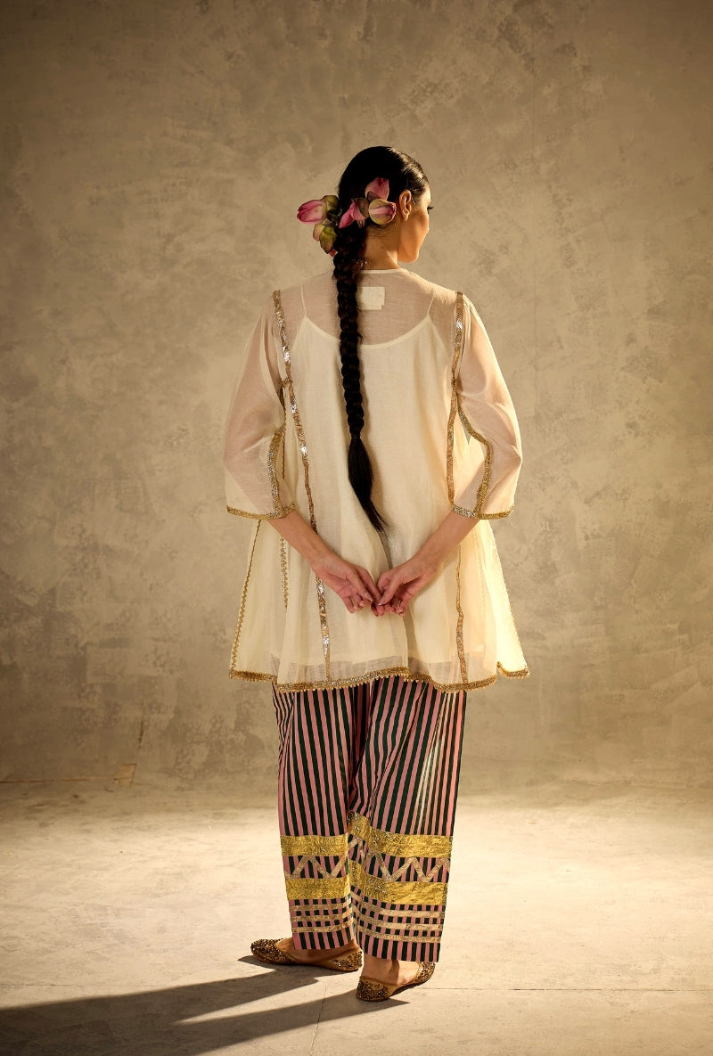 White Choga Style Gulabo Salwar Set