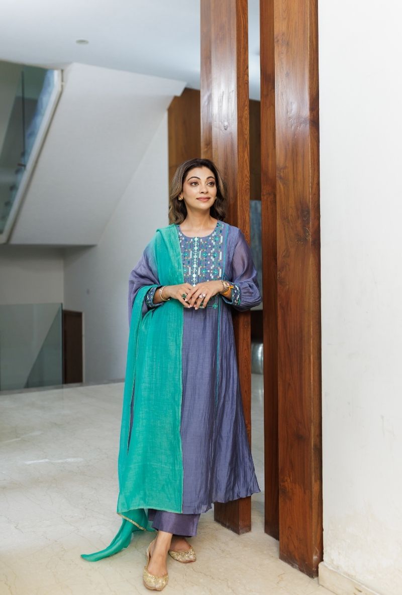 Meghna Nayyar in Ivory Jewel Embroidered Kurta Set