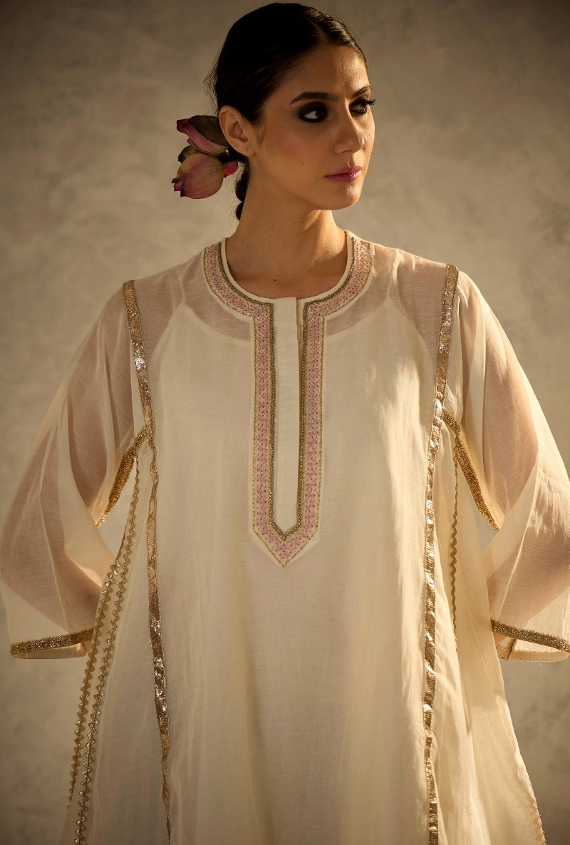 White Choga Style Gulabo Salwar Set