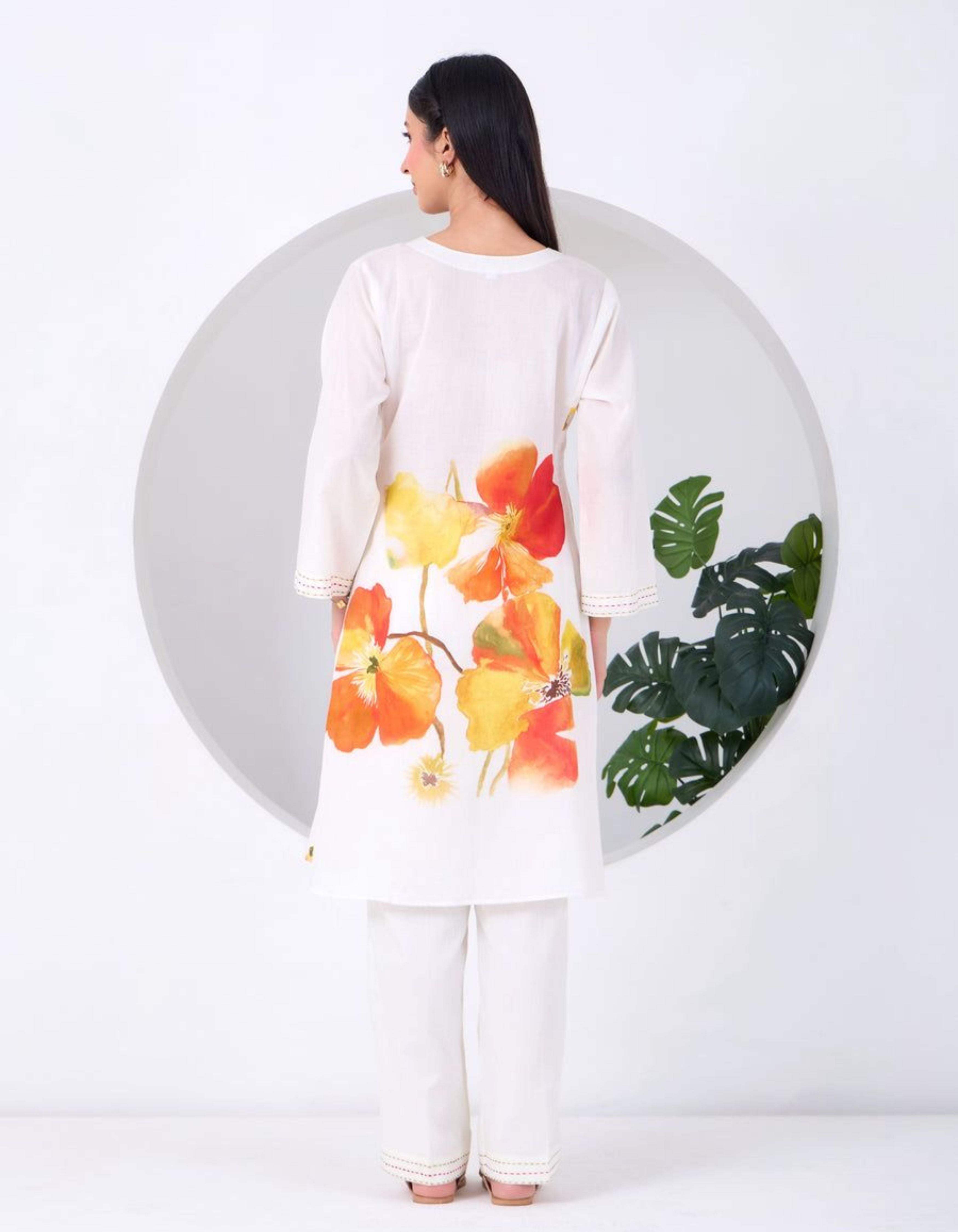White Daisy Summer June Co-ord Set