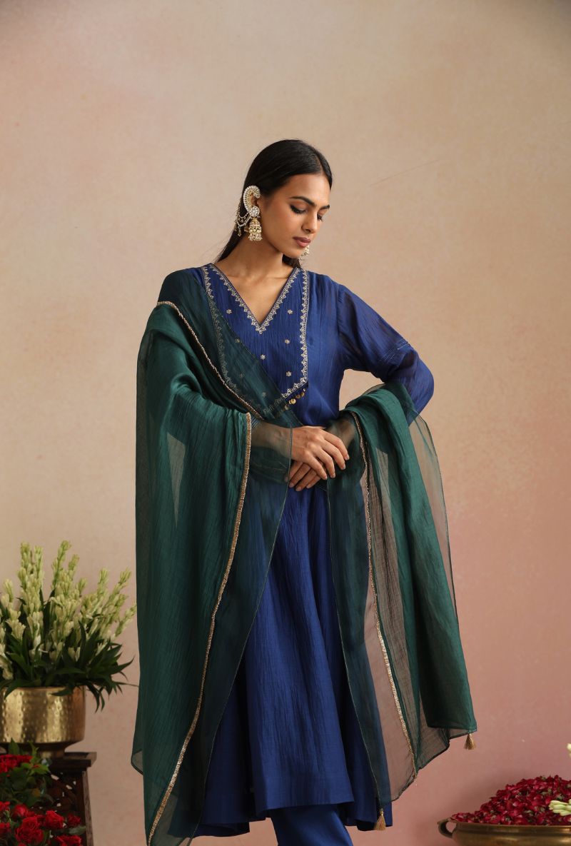 Royal Blue Ginni Itrh Kurta Set