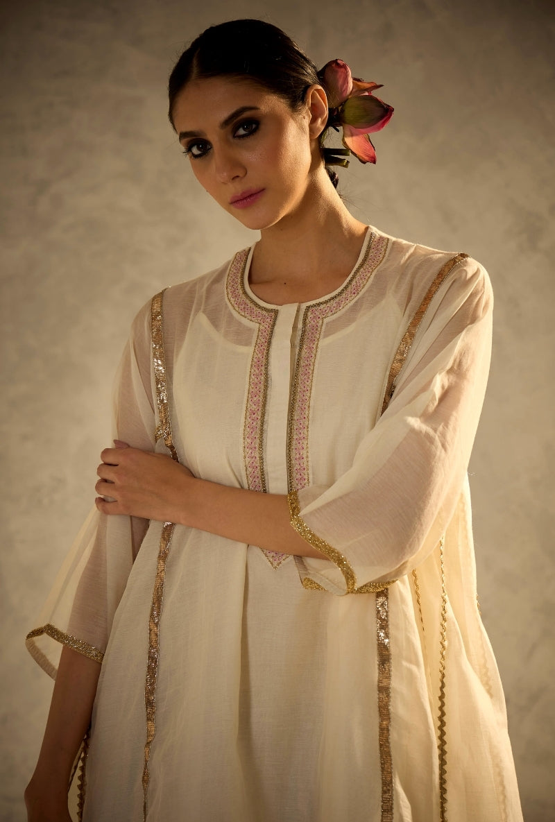 White Choga Style Gulabo Salwar Set