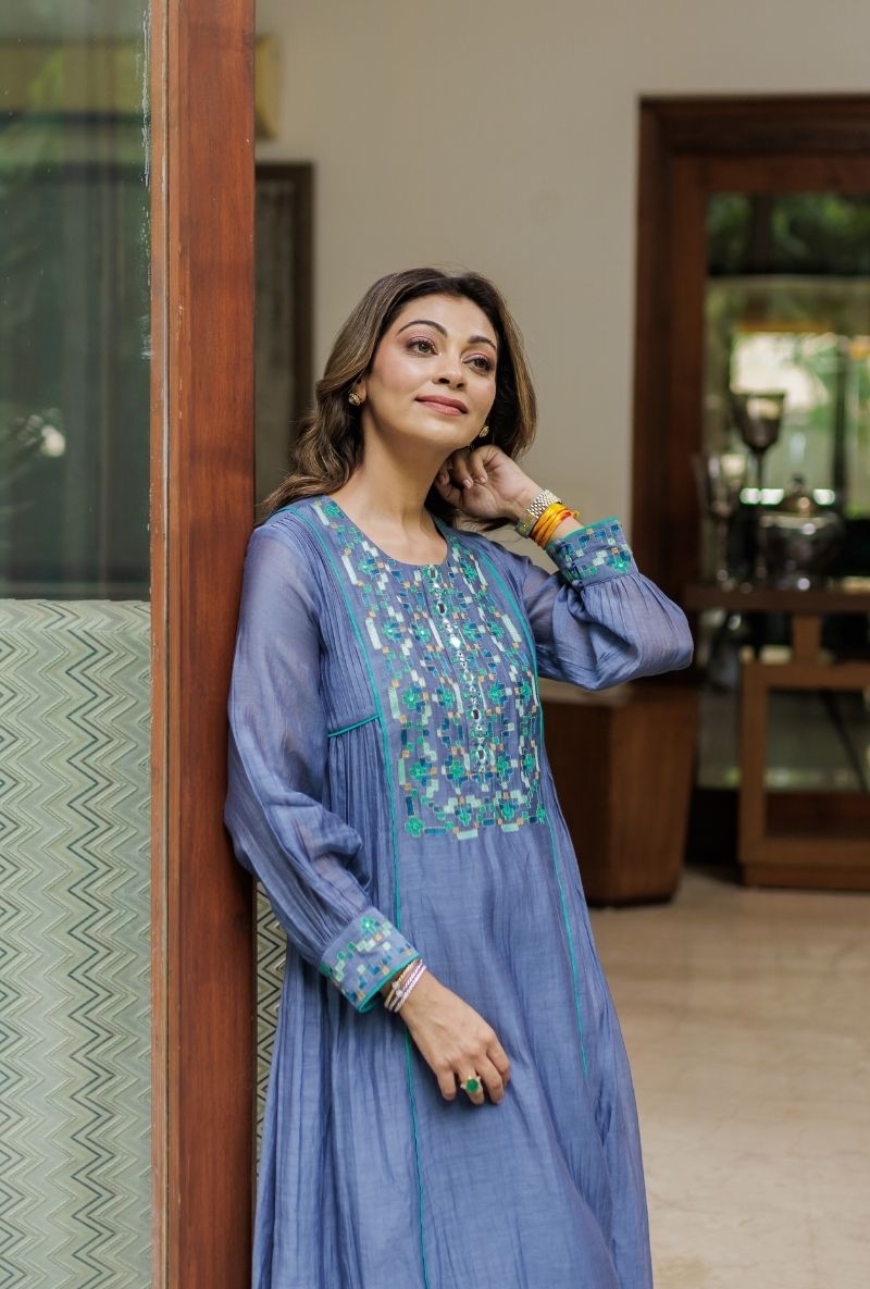 Meghna Nayyar in Ivory Jewel Embroidered Kurta Set