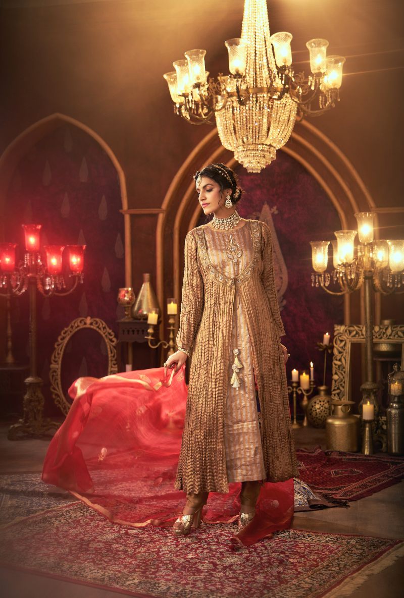 Red Jacket Style Kainaat 2.0 Anarklai set