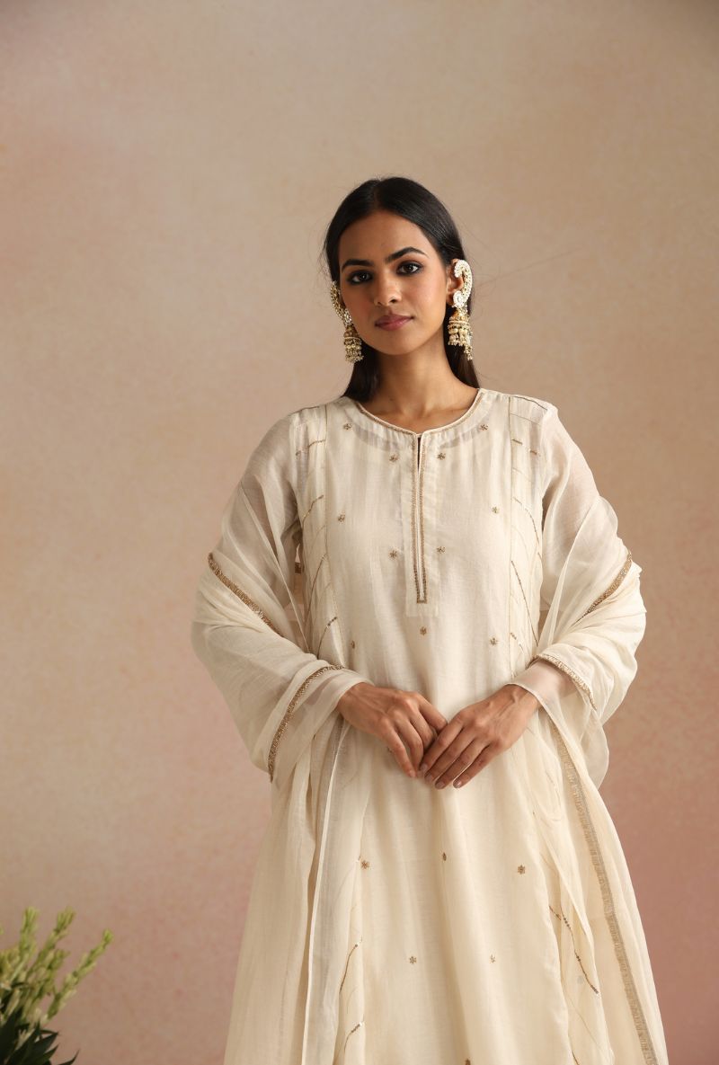 Ivory Dabka Itrh Kurta Set