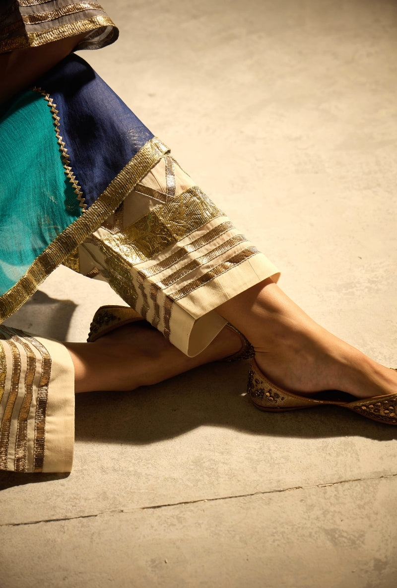 Blue Choga Style Gulabo Salwar Set