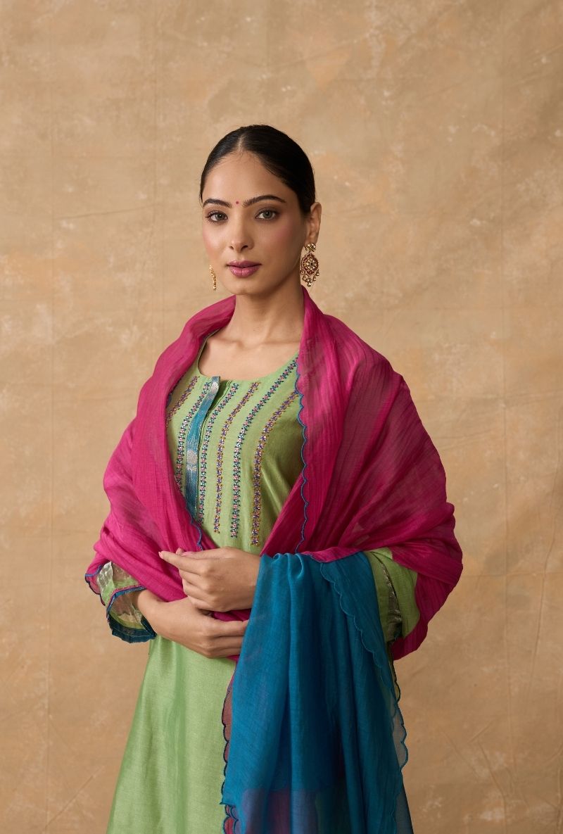 Green French Knot Sequin Ruhi 2.0 Salwar Set