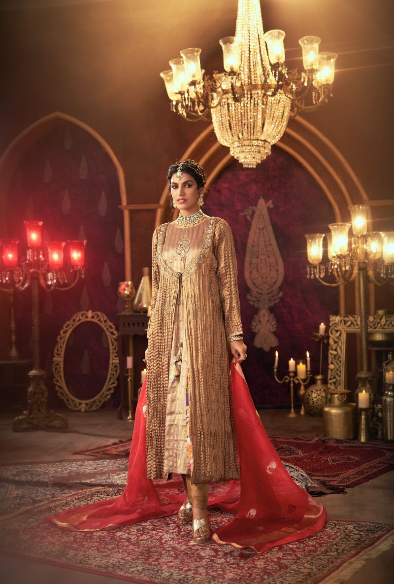 Red Jacket Style Kainaat 2.0 Anarklai set