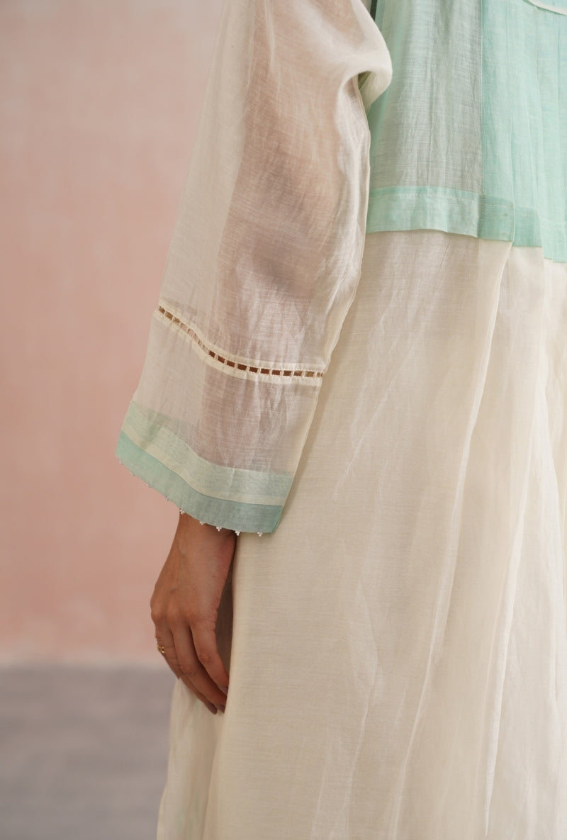 Ivory Pearl Embroidered Prisha Kurta Set