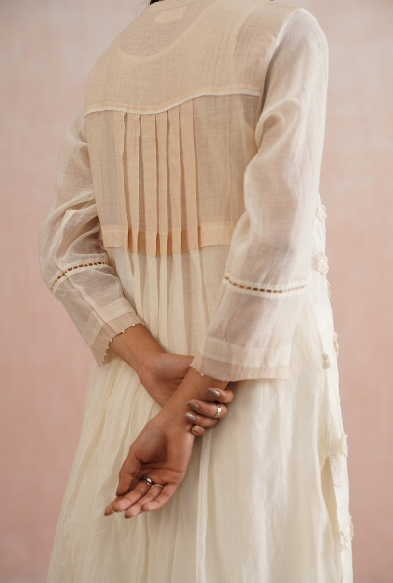Ivory Pearl Heavy Embroidered Prisha Kurta Set