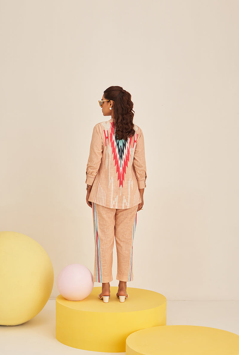 Beige Multi Stripe Bella Co-ord Set