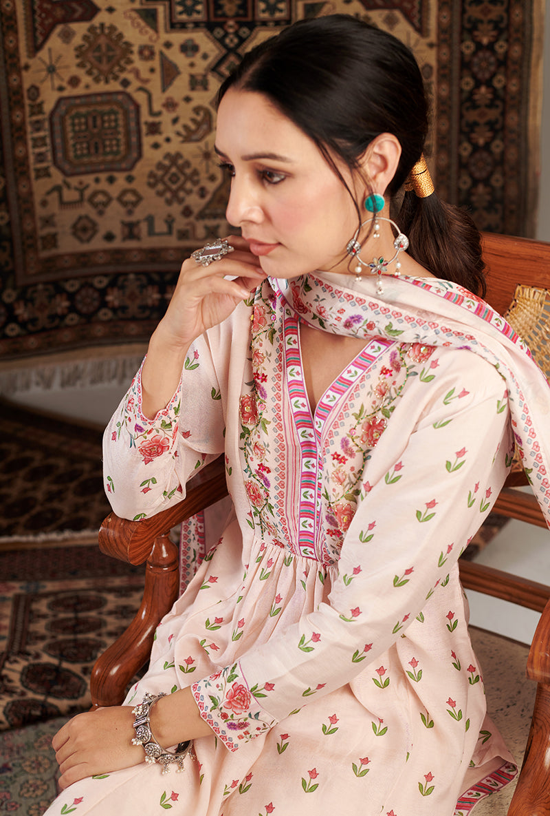 Ivory Gul Embroidered Aalam Kurta Set