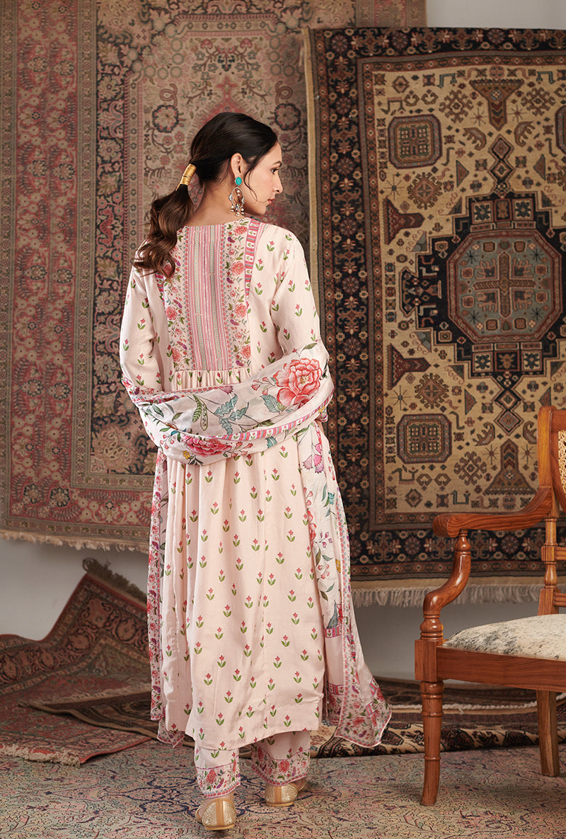 Ivory Gul Embroidered Aalam Kurta Set