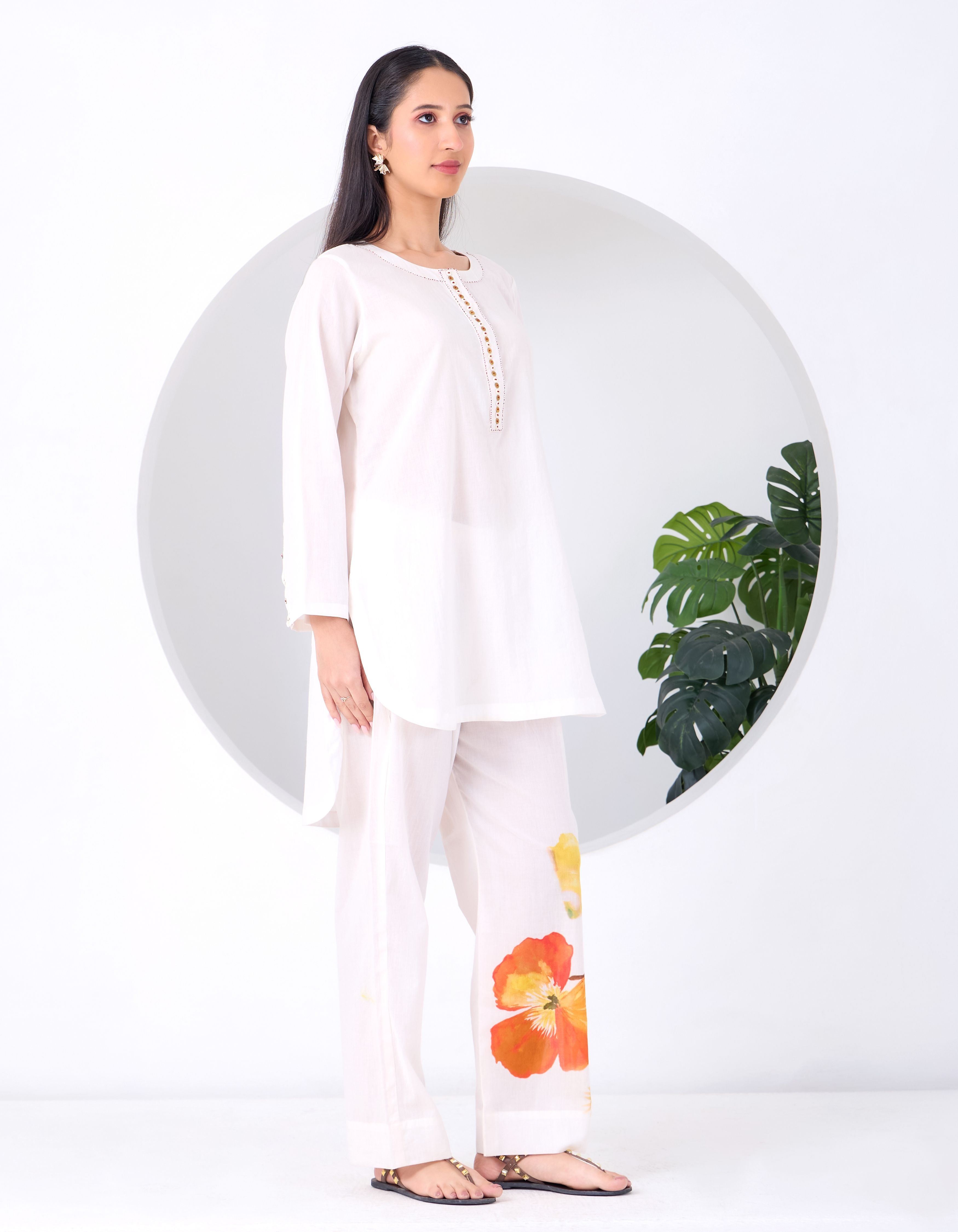 Ivory Blossom June Kurta Set