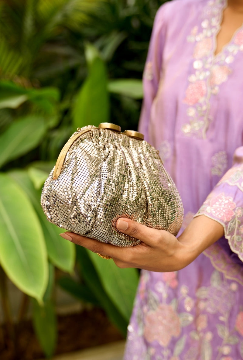 Lilac Embroidered Nadira Farshi Salwar Set