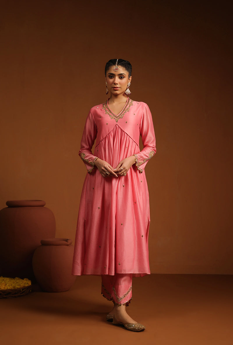 Pink Chunnat Ishq Kurta Set