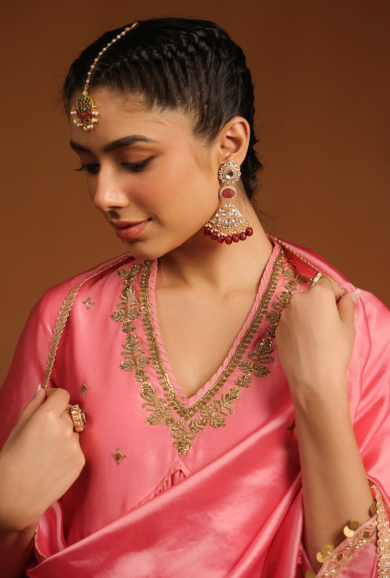 Pink Chunnat Ishq Kurta Set