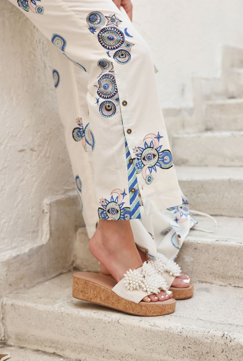 Ivory Sun &amp; Moon Gaze Jacket Set