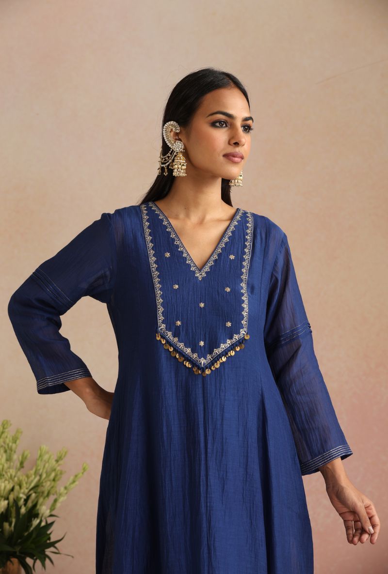 Royal Blue Ginni Itrh Kurta Set