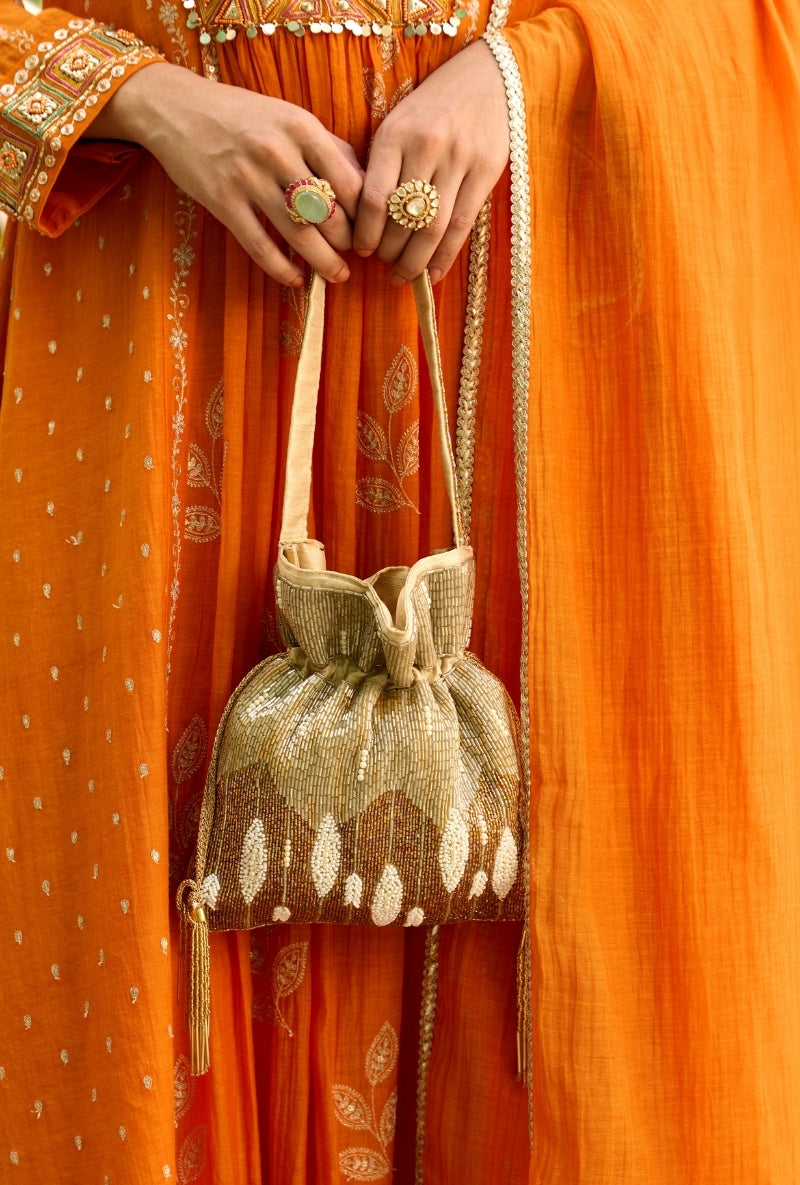 Mustard Multi Panel Sabah Anarkali Set