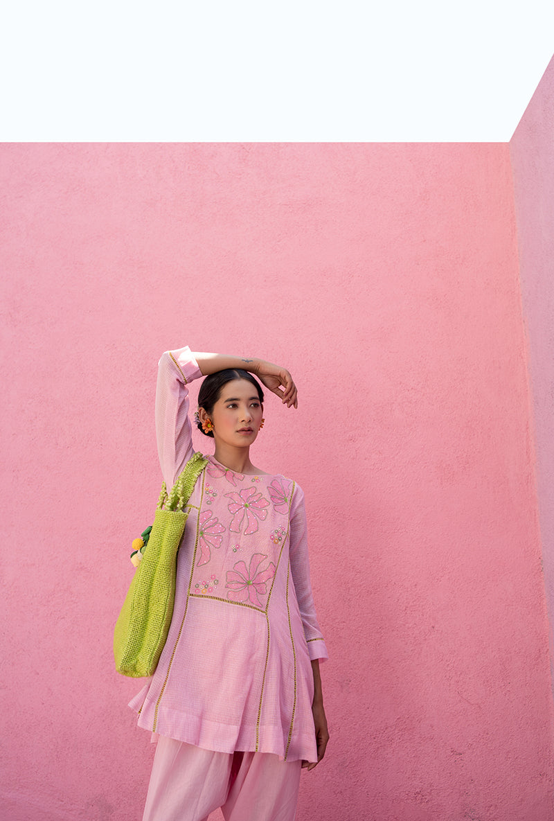Baby Pink Candy Crush Salwar Set