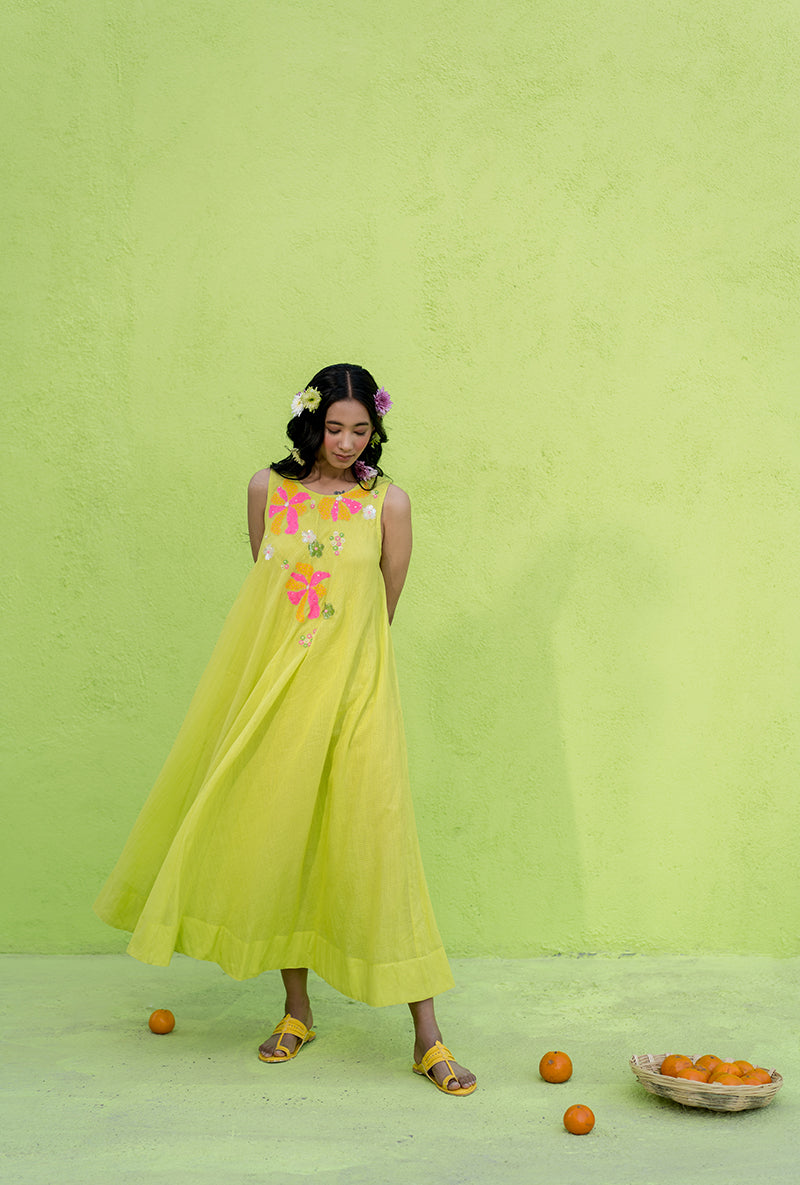 Light Green A-Line Candy Crush Dress