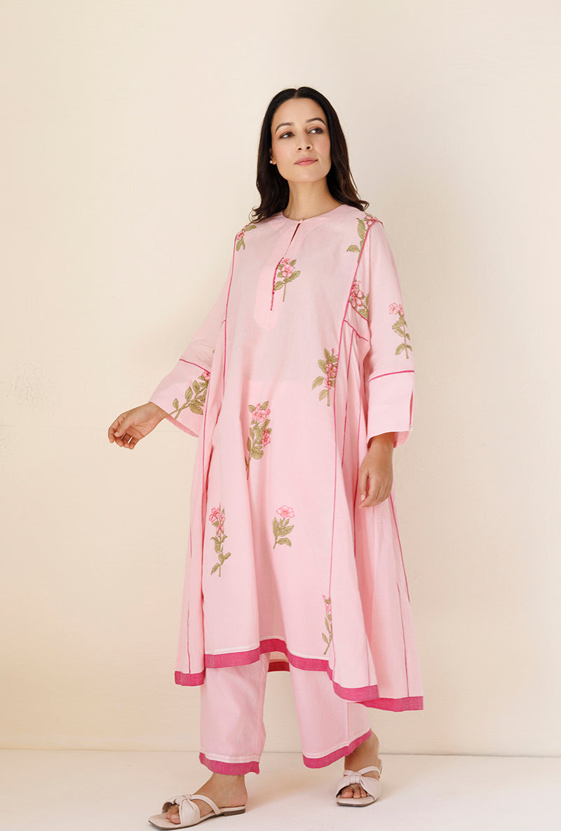 Pink Side Kali Blush Kurta Set