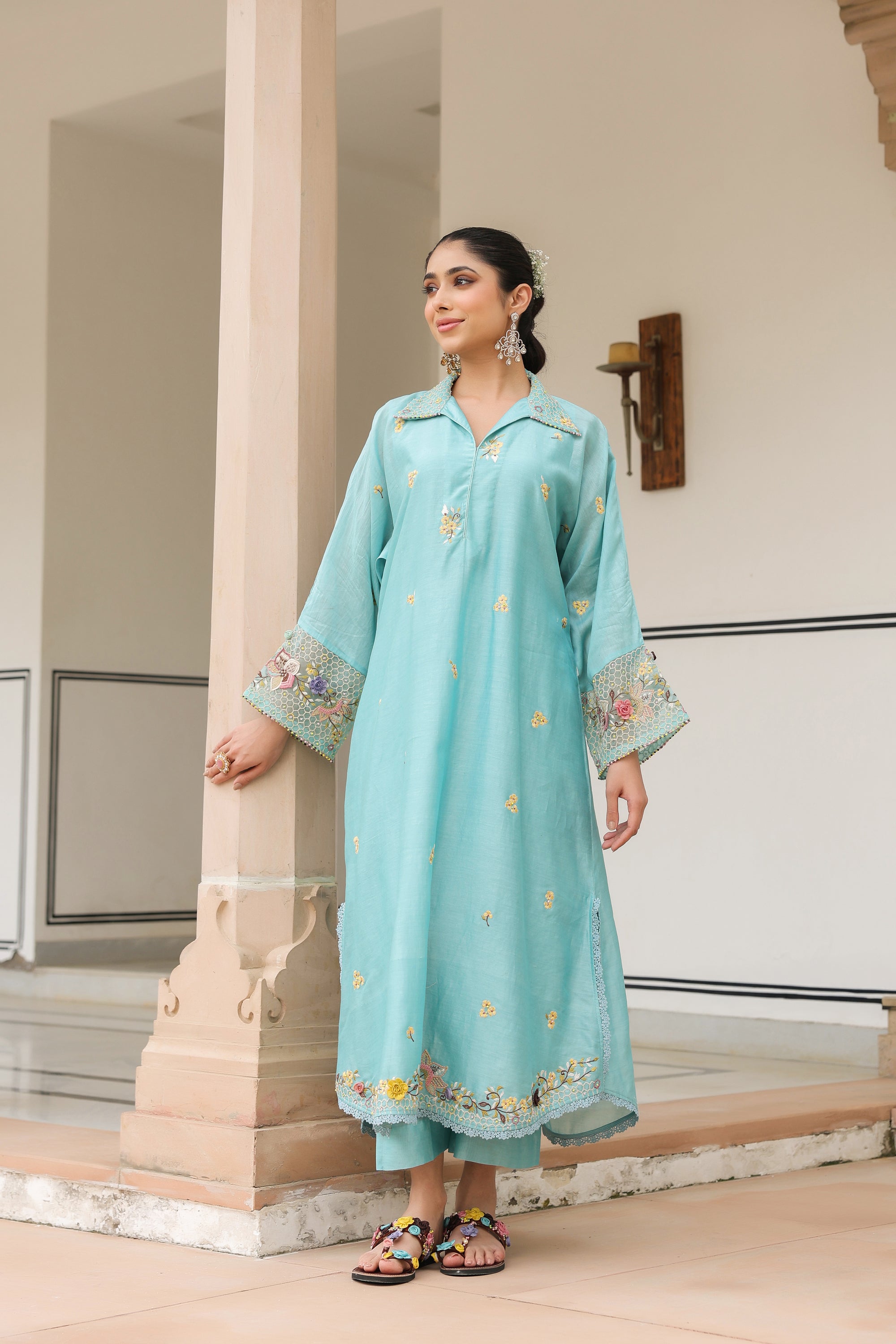 Blue Collar Reet Kurta Set