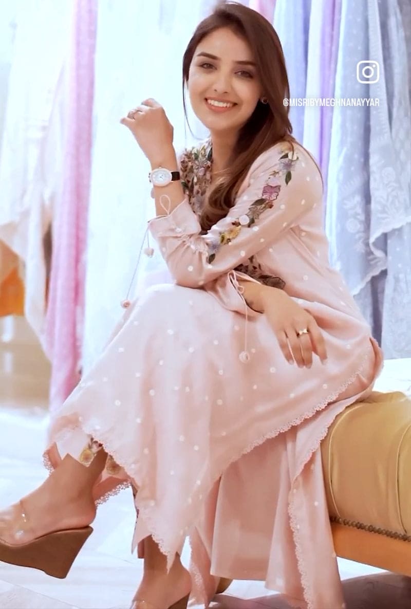 Shivani Girdhar In Pink Orchid Frockstyle Sahiba Kurta Set