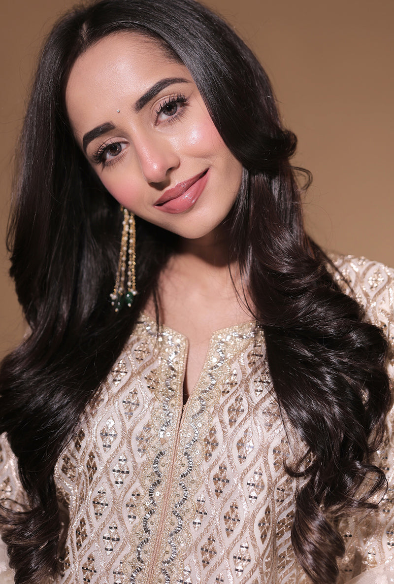 Soumya Puri In Ivory Sequin And Jaal Hoor 3.0 Gharara Set