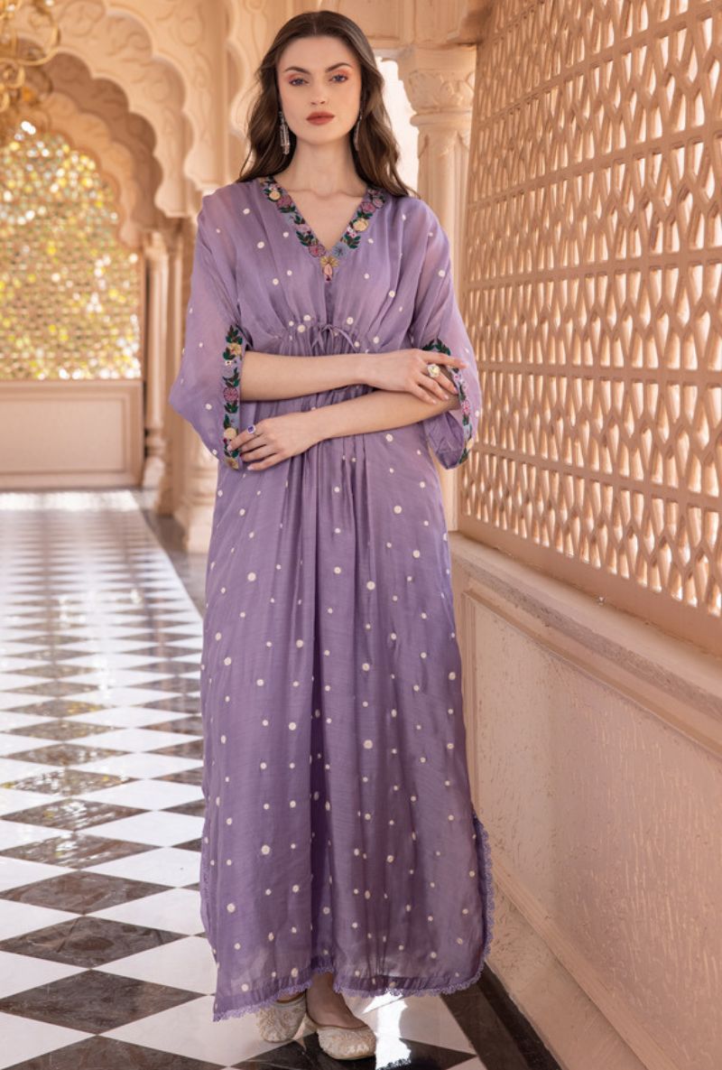 Lilac Orchid Long Sahiba Kaftan