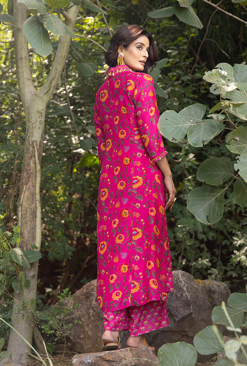 Pink Shell Amaaya Kurta Set