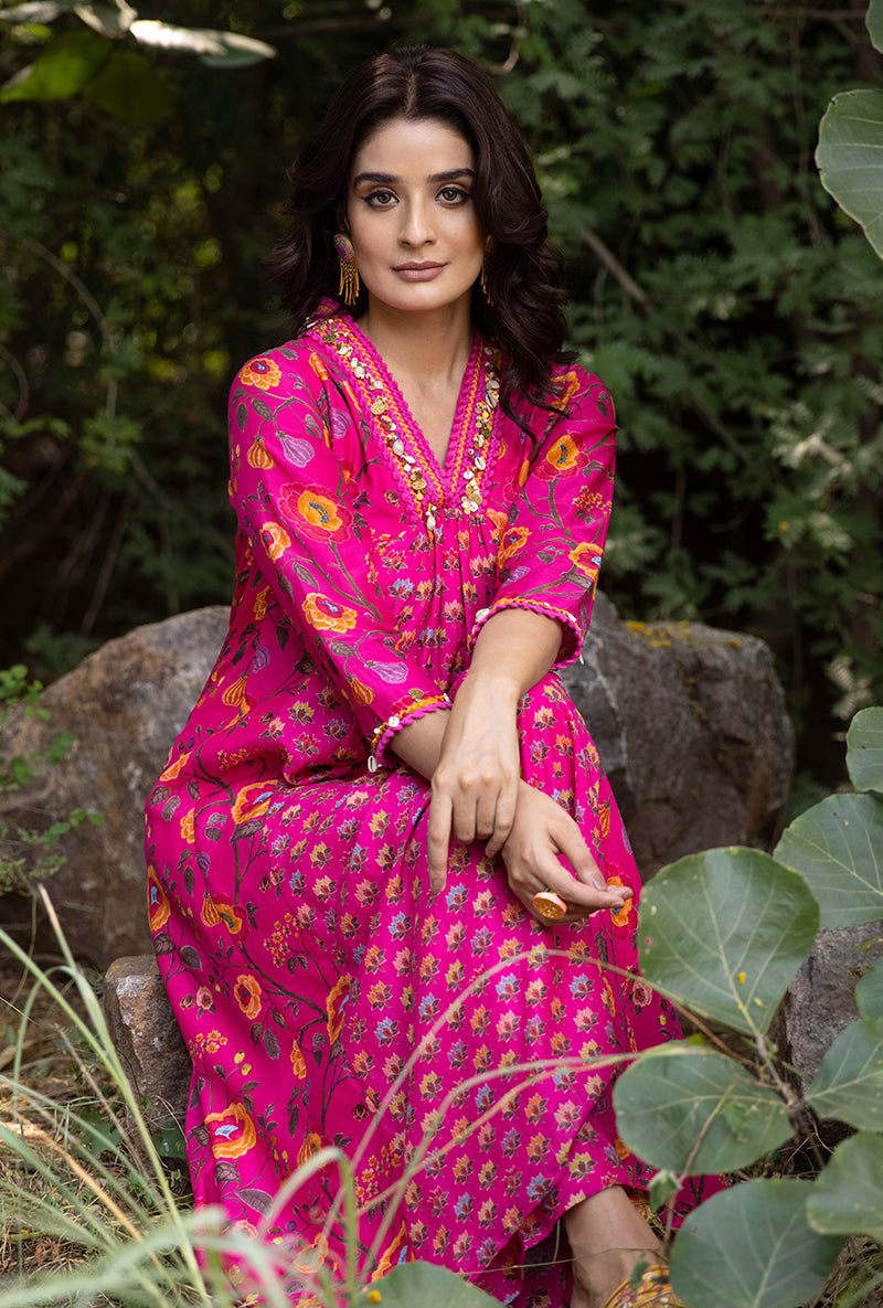 Pink Shell Amaaya Kurta Set