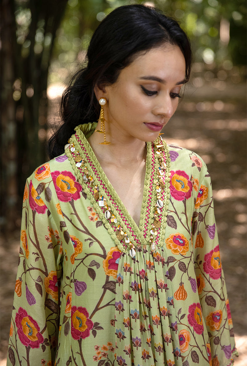 Green Shell Amaaya Kurta Set