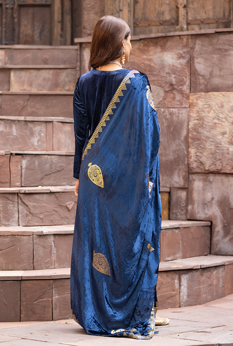 Navy Ruhaani Sharara Set