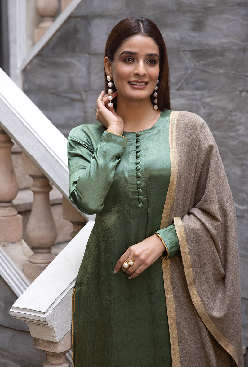 Natural Shawl Ruhaani Kurta Set